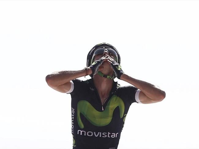 El ciclista murciano del equipo Movistar, Rubén Fernández, nuevo líder de la Vuelta. Foto: Agencia EFE