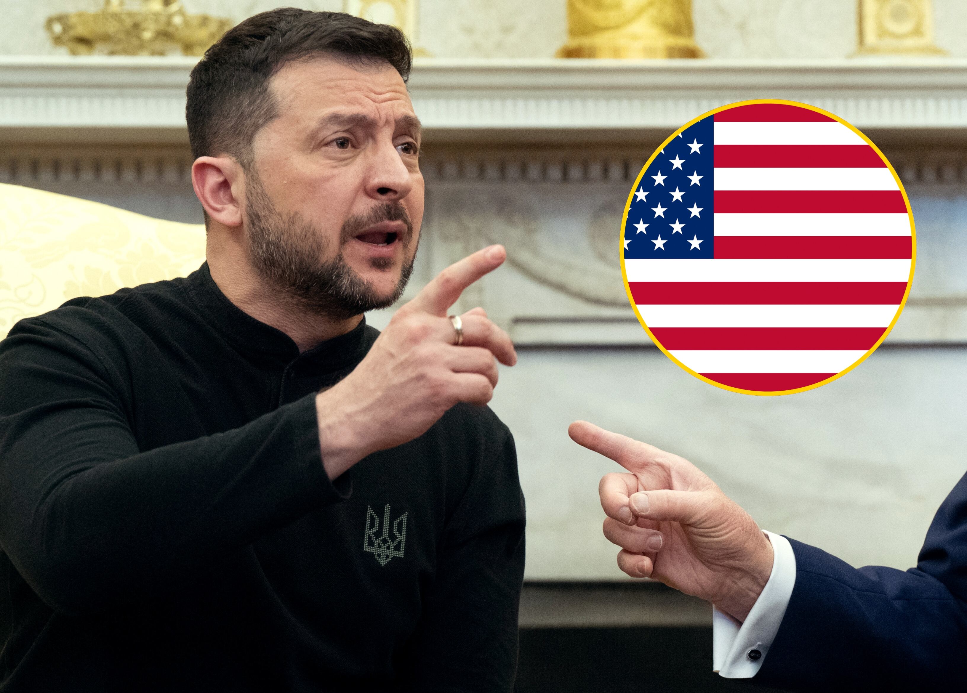 Volodímir Zelenski en reunión en la Casa Blanca. FOTO: SAUL LOEB/AFP via Getty Images