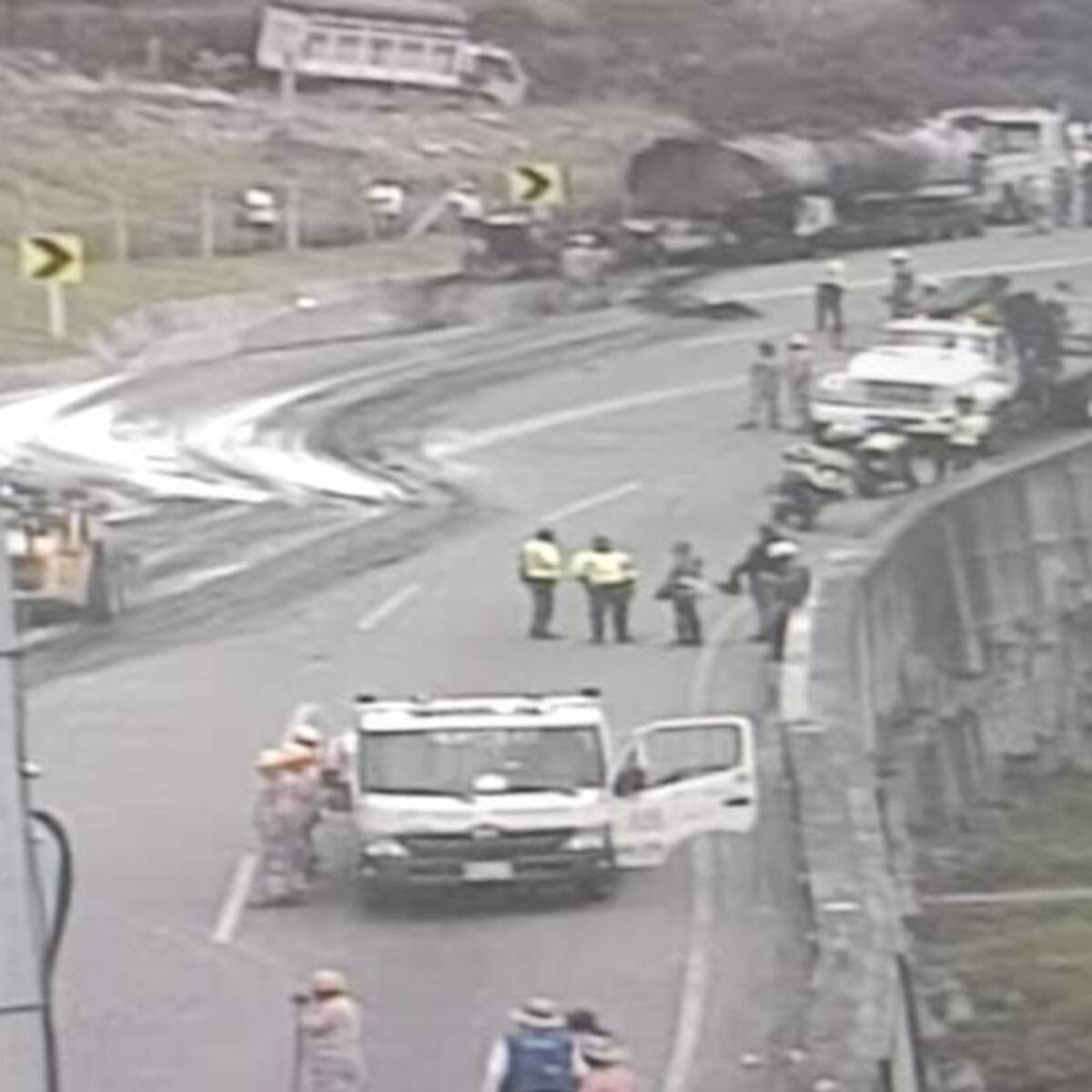 Murió el conductor de tractocamión accidentado en la vía Bogotá – Villavicencio