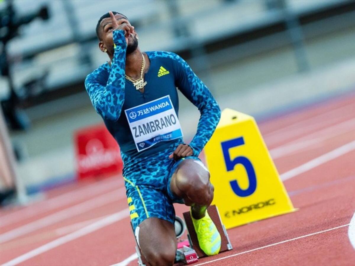 ¡Un cohete! Anthony Zambrano se clasificó a las semifinales de los 400 metros