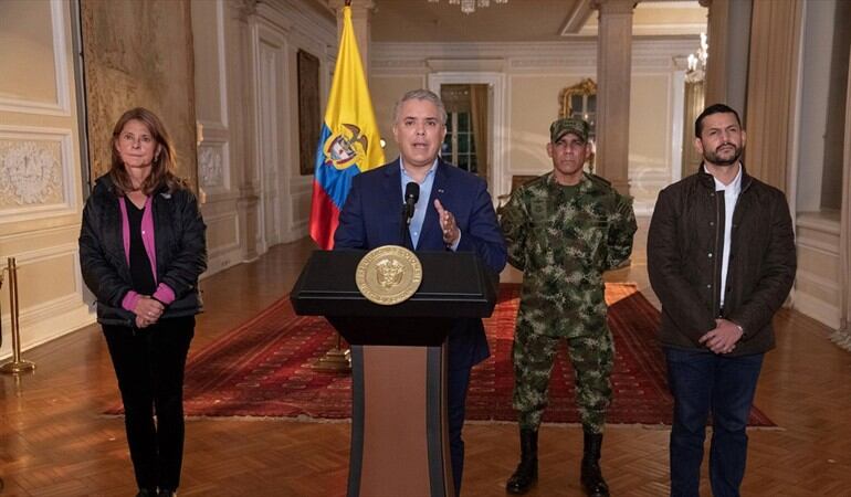 ¿Qué representa el apoyo militar para enfrentar las protestas en el país?. Foto: Agencia EFE / PRESIDENCIA