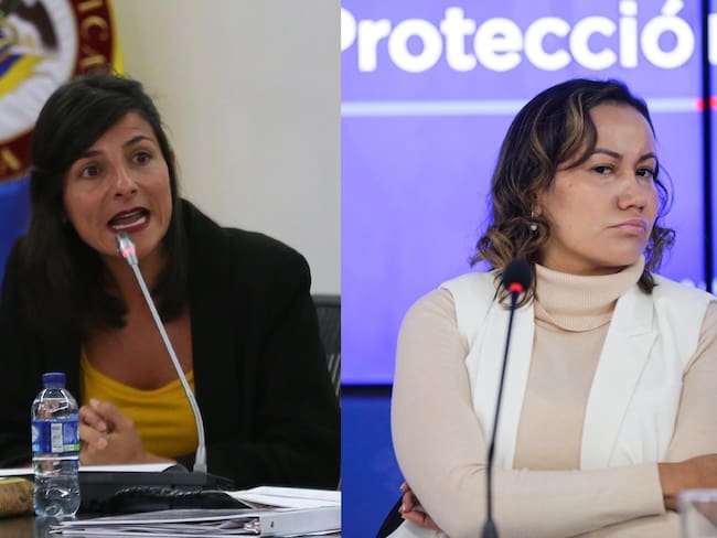 Ministra de Minas, Irene Vélez, y ministra de Salud, Carolina Corcho. Fotos: Colprensa