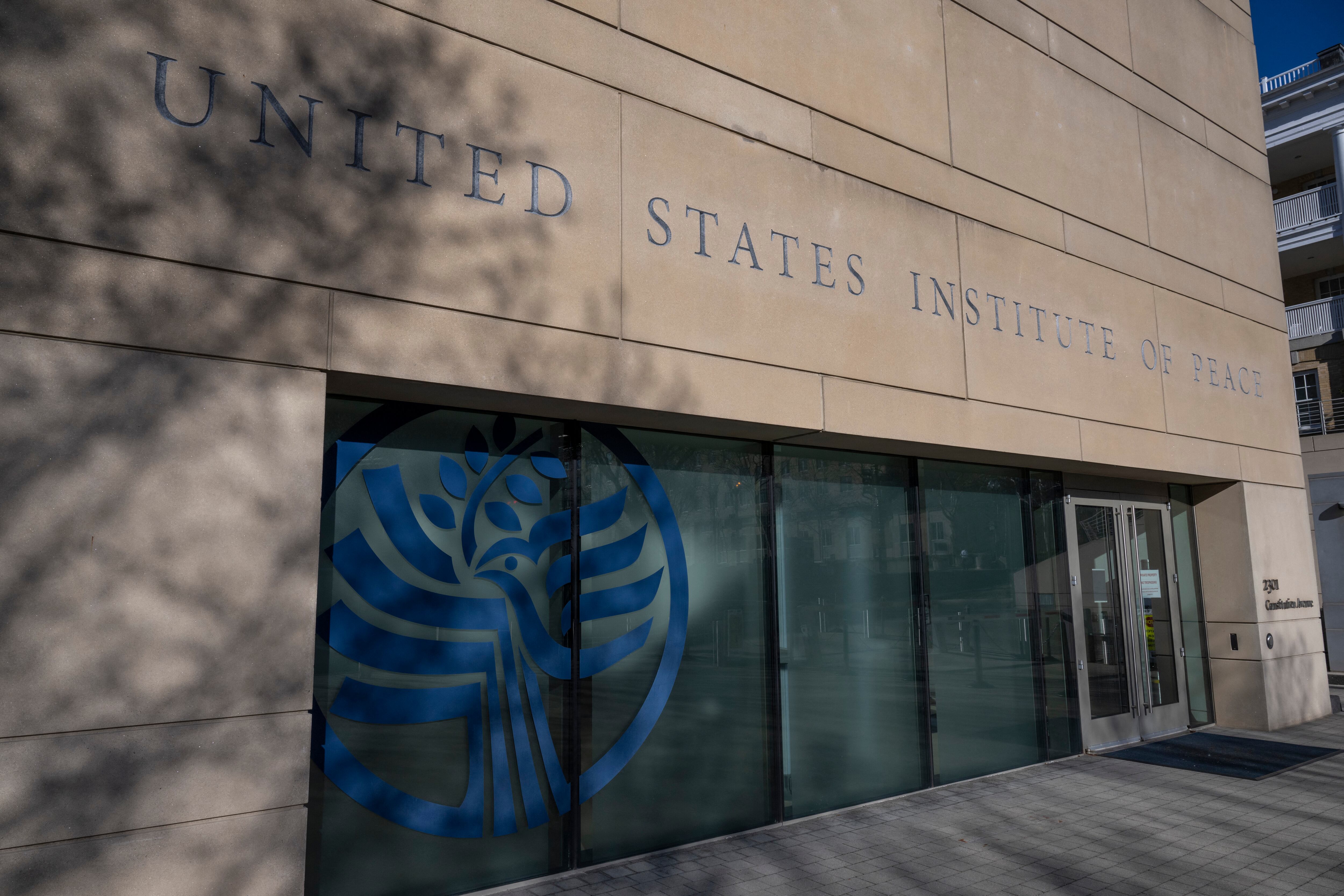 Sede del Instituto de Paz de los Estados Unidos (USIP) en Washington D.C. Foto: Roberto Schmidt/AFP via Getty Images