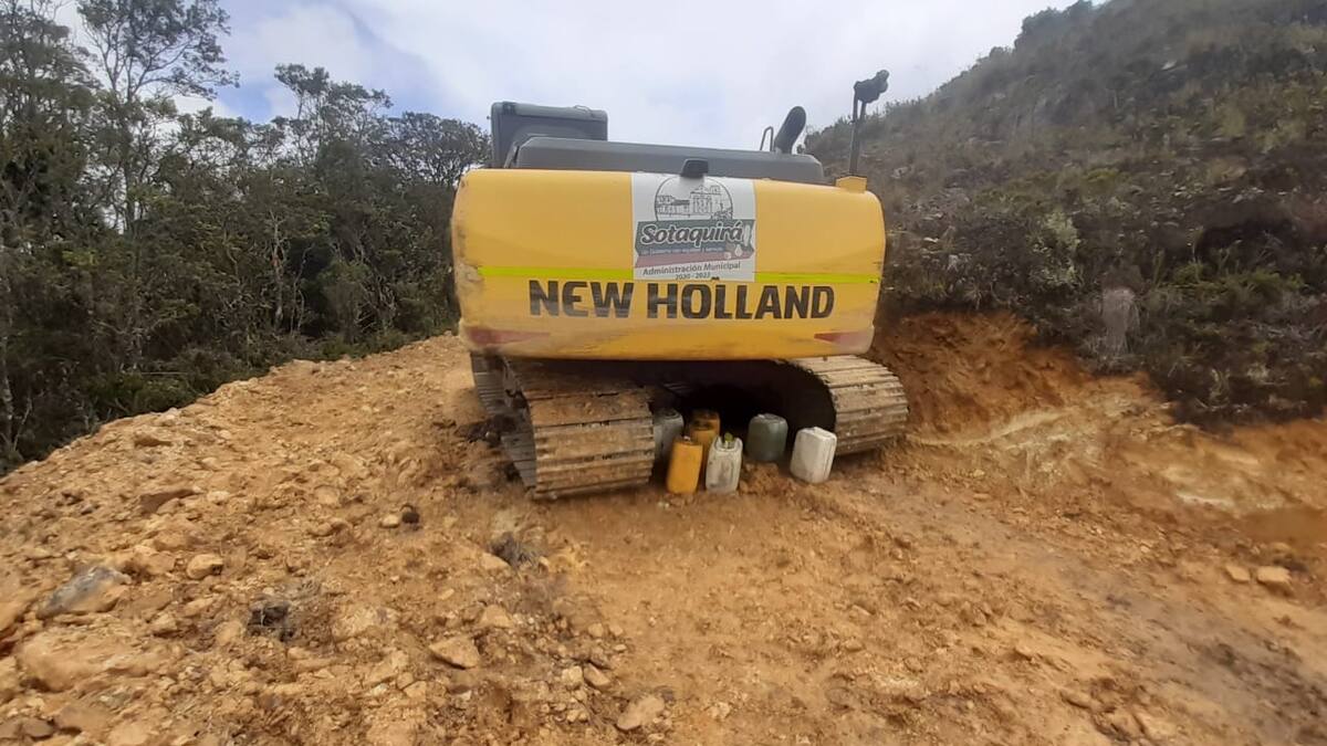 Denuncian destrucción de un páramo para construir carreteras en Boyacá