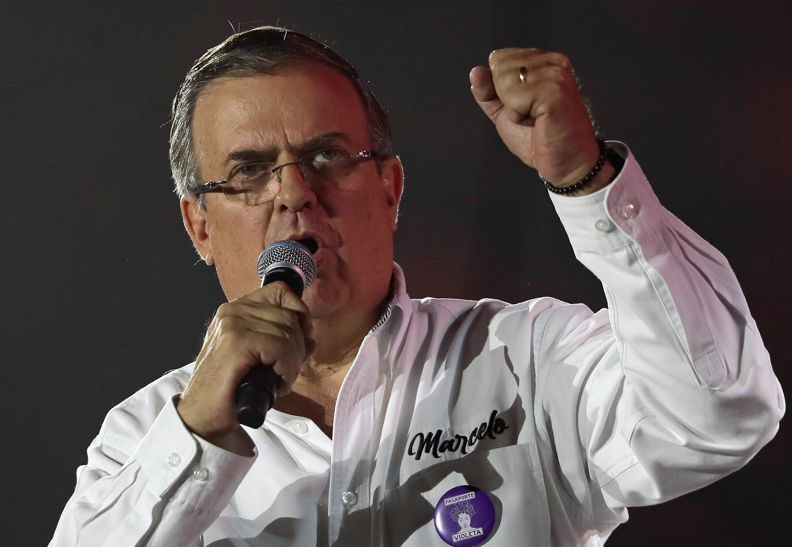 El excanciller mexicano Marcelo Ebrard. Foto: EFE/Mario Guzmán.