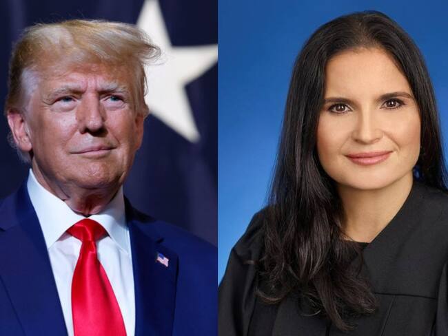 Aileen Cannon y Donald Trump. Foto: Getty Images.
