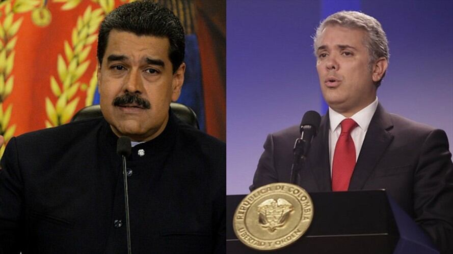 Colombia exige a Maduro respeto a Duque y niega que quiera iniciar una guerra. Foto: Getty y Colprensa