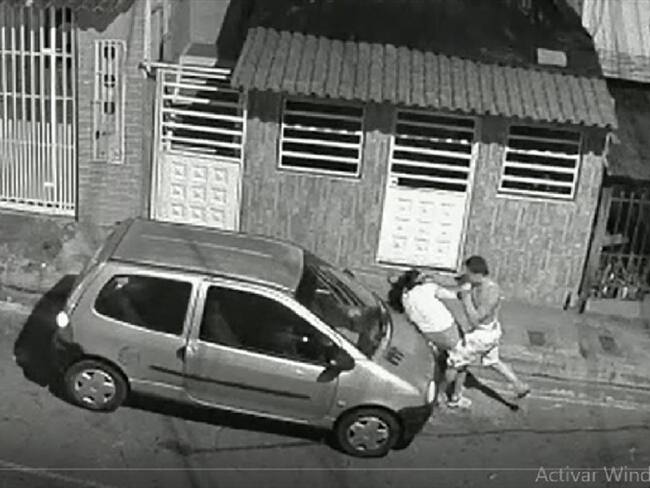 Agresion floridablanca . Foto: Tomada del video.