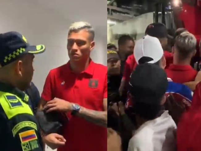 Partido entre el Junior y el América de Cali. Foto: Caputura de pantalla de redes sociales.