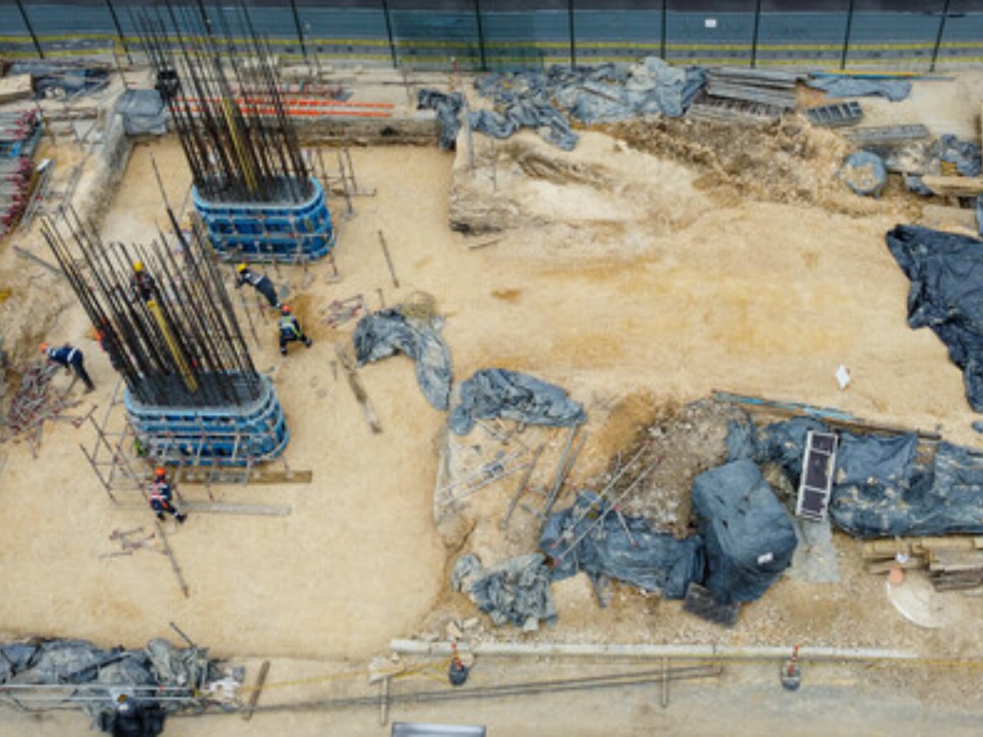 Obras del metro de Bogotá. Foto: Colprensa