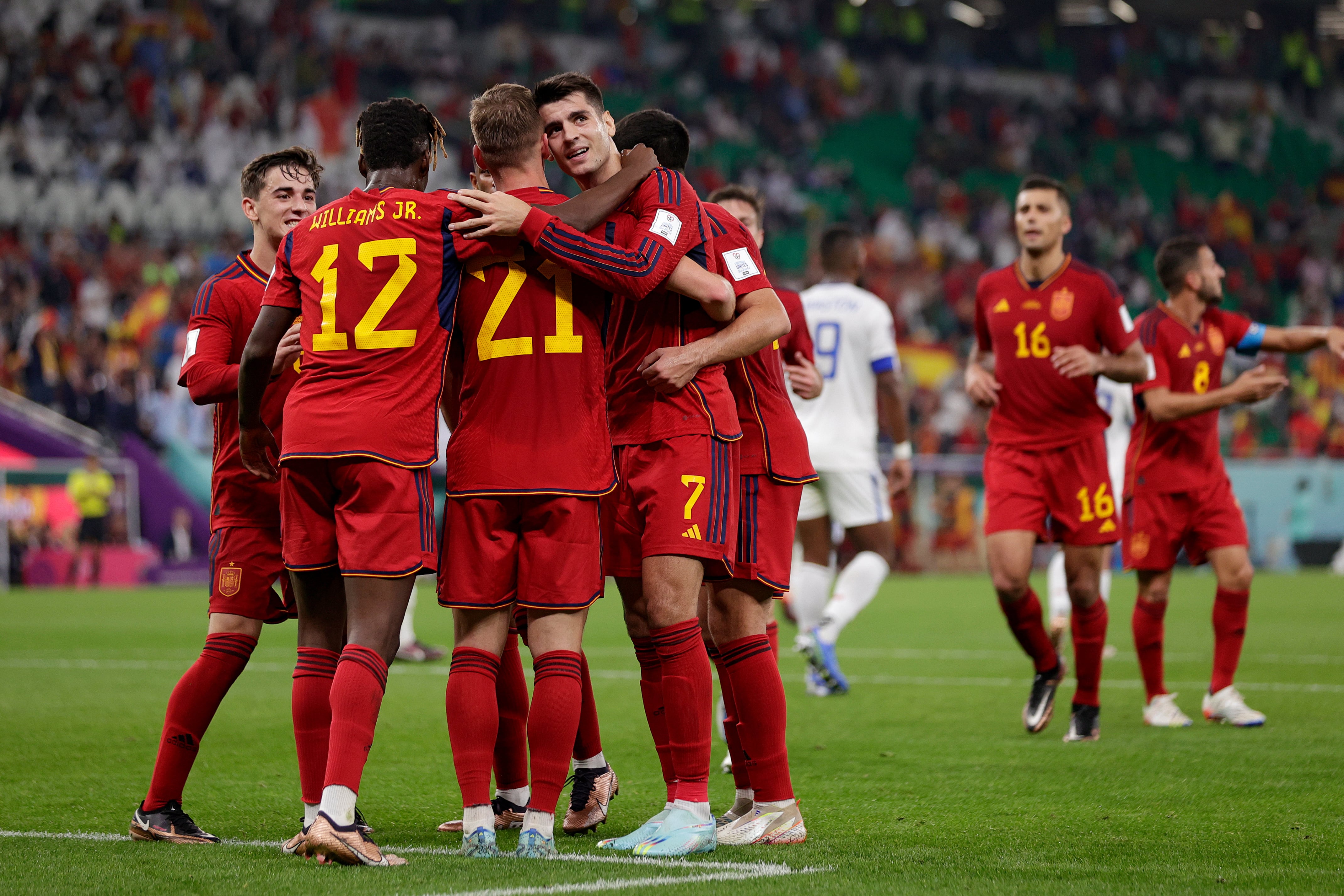 España durante el Mundial Qatar 2022.