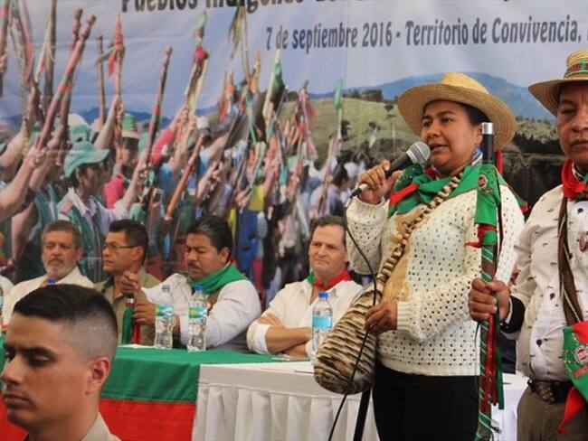 Popayán. 07 de septiembre de 2016. Indígenas y afrodescendientes del Cauca dan respaldo al Sí para el plebiscito.. Foto: Colprensa