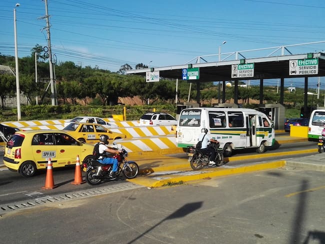 Peaje La Parada en Villa del Rosario, frontera de Norte de Santander con Venezuela. Foto Caracol Radio Cúcuta ARCHIVO