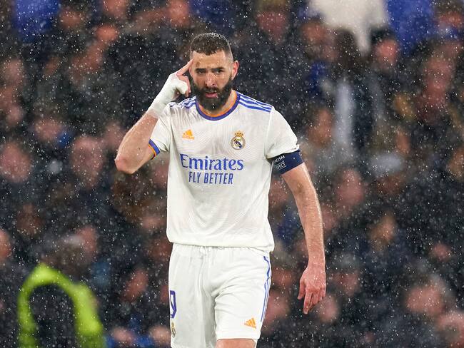 Karim Benzema anotó triplete en el juego entre Real Madrid y Chelsea. (Photo by Pedro Salado/Quality Sport Images/Getty Images)