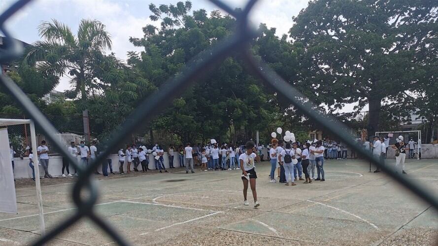 La manifestación de este fin de semana se adelantó en la cancha de Las Gaviotas. Foto: Cortesía