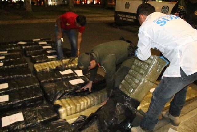 Incautación de marihuana tipo creppy. Foto: Colprensa