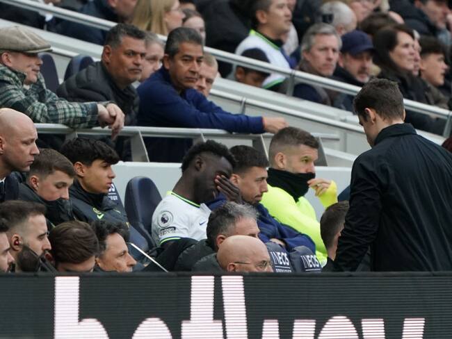 LONDON, ENGLAND - APRIL 15:Tottenham Hotspur's Davinson Sanchez during the Premier League match between Tottenham Hotspur and AFC Bournemouth at Tottenham Hotspur Stadium on April 15, 2023 in London, United Kingdom. (Photo by Stephanie Meek - CameraSport via Getty Images)