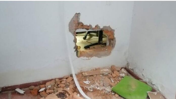 Robo al banco Agrario en Cáchira, Norte de Santander. Foto: Suministrada.