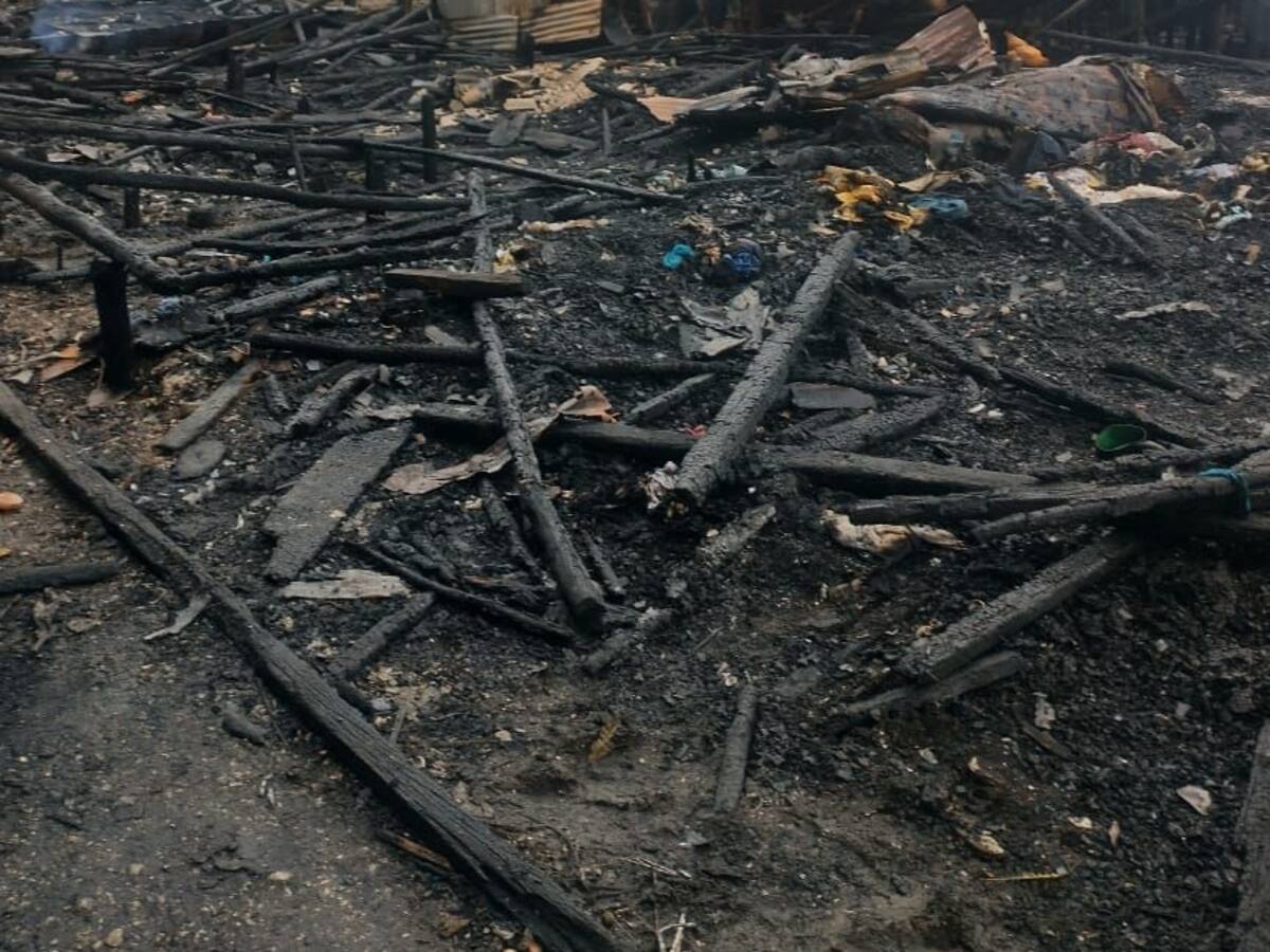 Incendio en Buenaventura deja al menos 12 viviendas destruidas