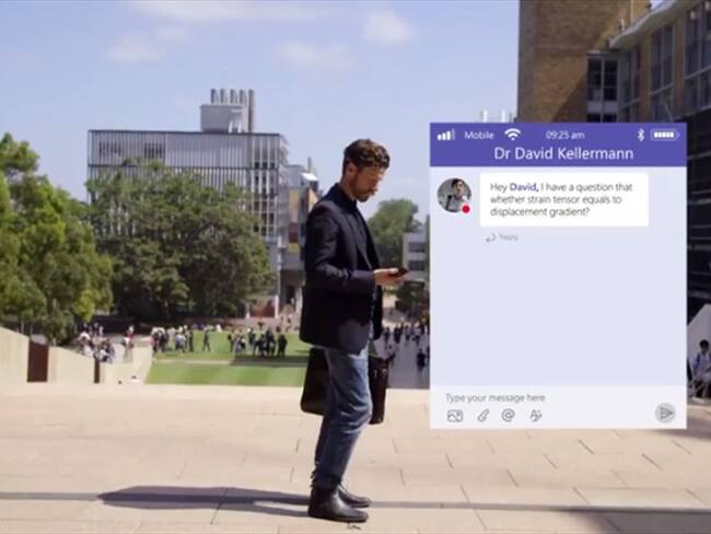 Teams, la clave para que los papás no se pierdan un segundo del mundial . Foto: Cortesía