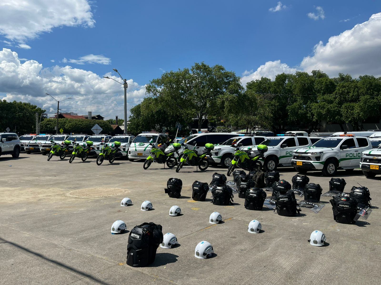 Policía en Norte de Santander recibió dotación tecnológica y parque automotor del Gobierno Nacional. / Foto: Jenny Márquez.