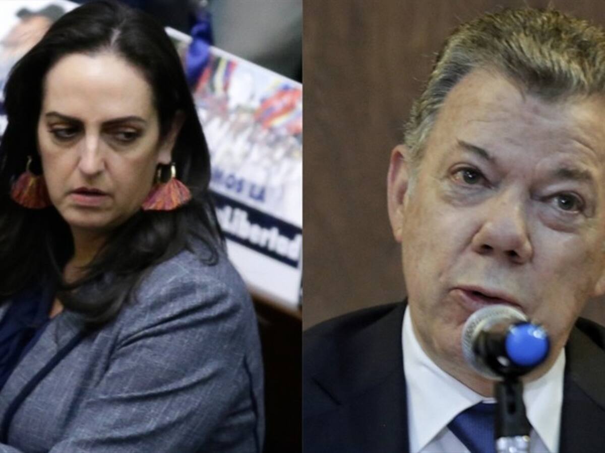 María Fernanda Cabal busca que le "retiren" Nobel de Paz a Juan Manuel Santos