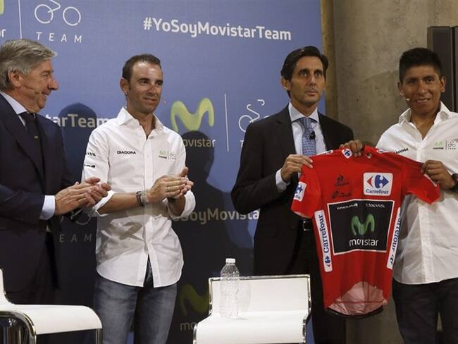 Nairo Quintana firma con el Movistar hasta 2019. Foto: Agencia EFE