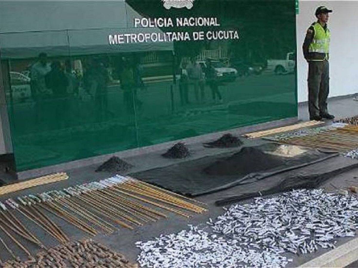 Más de una tonelada de pólvora ha sido decomisada en Cúcuta