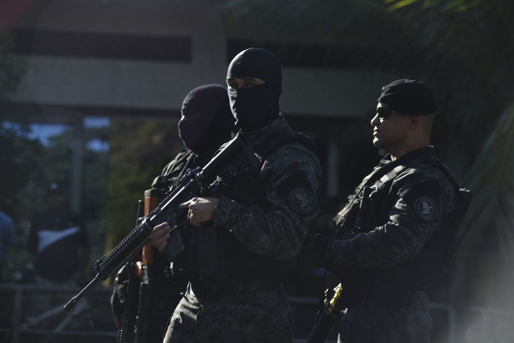 Policía de Brasil. (Photo by Fabio Teixeira/Anadolu Agency via Getty Images)
