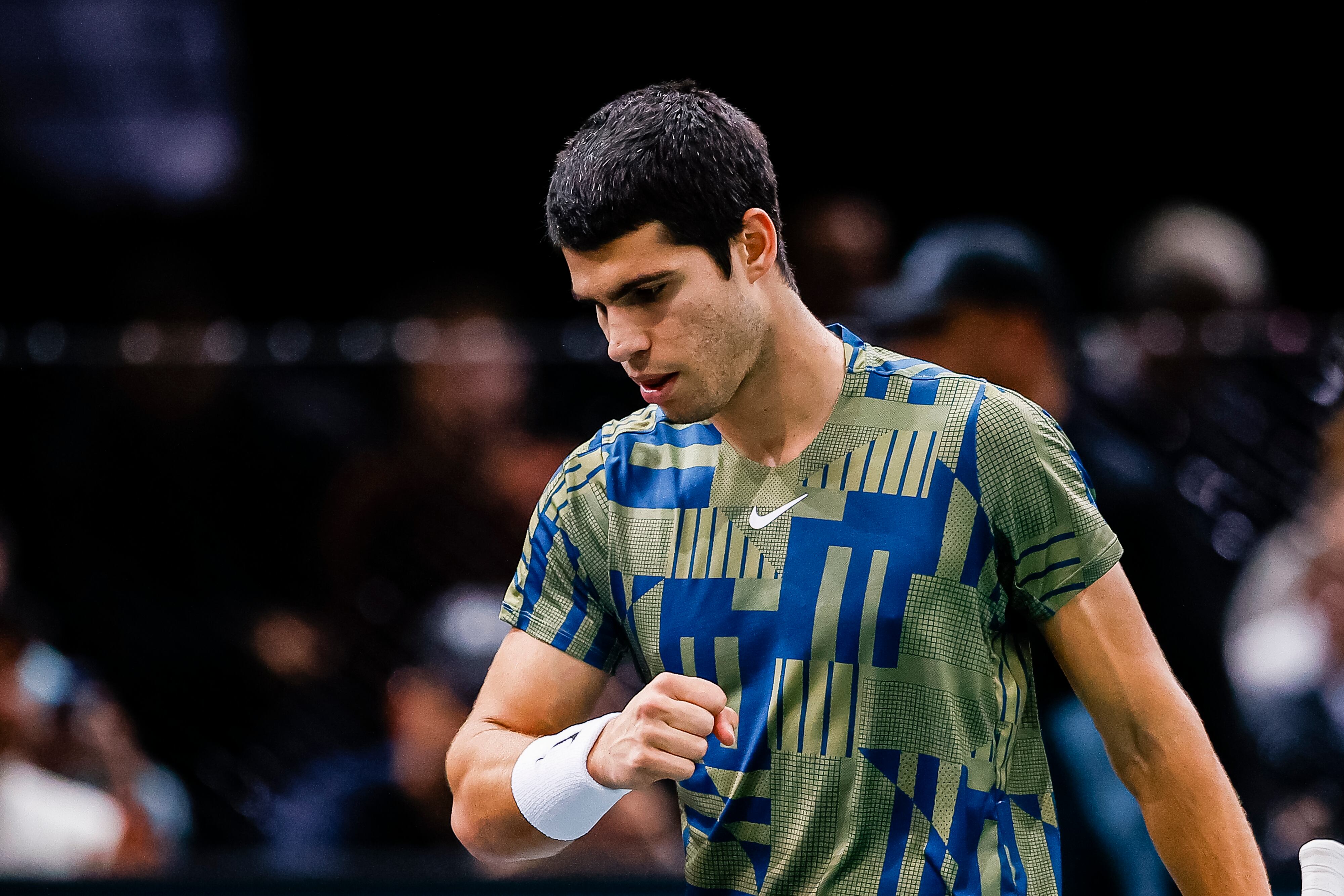 Carlos Alcaraz. (Photo by Antonio Borga/Eurasia Sport Images/Getty Images)