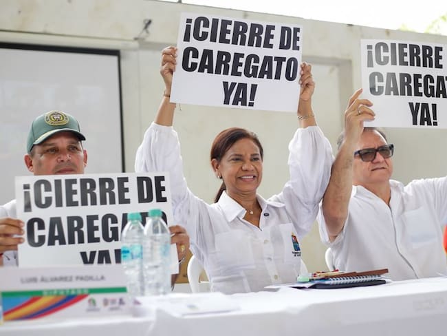 El cierre de Caregato debe hacerse ya, con o sin apoyo del Gobierno Nacional: Lucy García. Foto: prensa Gobernación de Sucre.