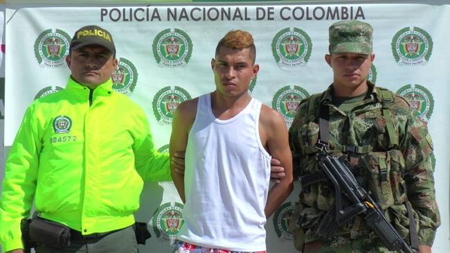 Capturan a jefe de sicarios de Los Pachenca en Santa Marta. Foto: Policía Nacional