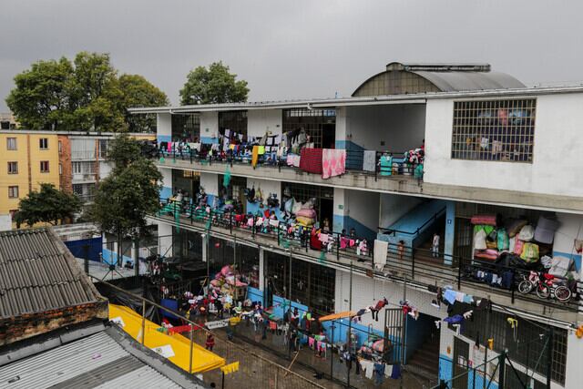 Comunidad Embera en Bogotá. Foto: Colprensa-Mariano Vimos