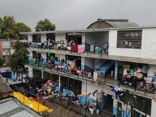 Comunidad Embera en Bogotá. Foto: Colprensa-Mariano Vimos