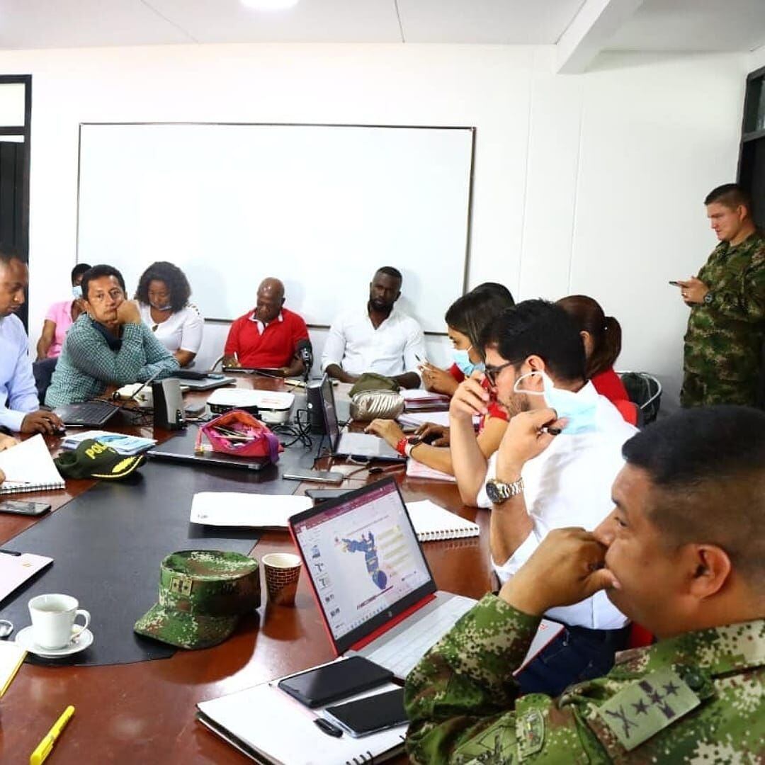 En Santander de Quilichao se realizó un Comité de Justicia Transicional para evaluar la situación. Crédito: Alcaldía de Santander de Quilichao. 