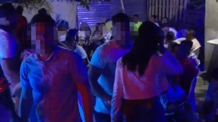Policía descubrió dos grandes ‘party COVID’ en Santa Marta. Foto: Alcaldía de Santa Marta