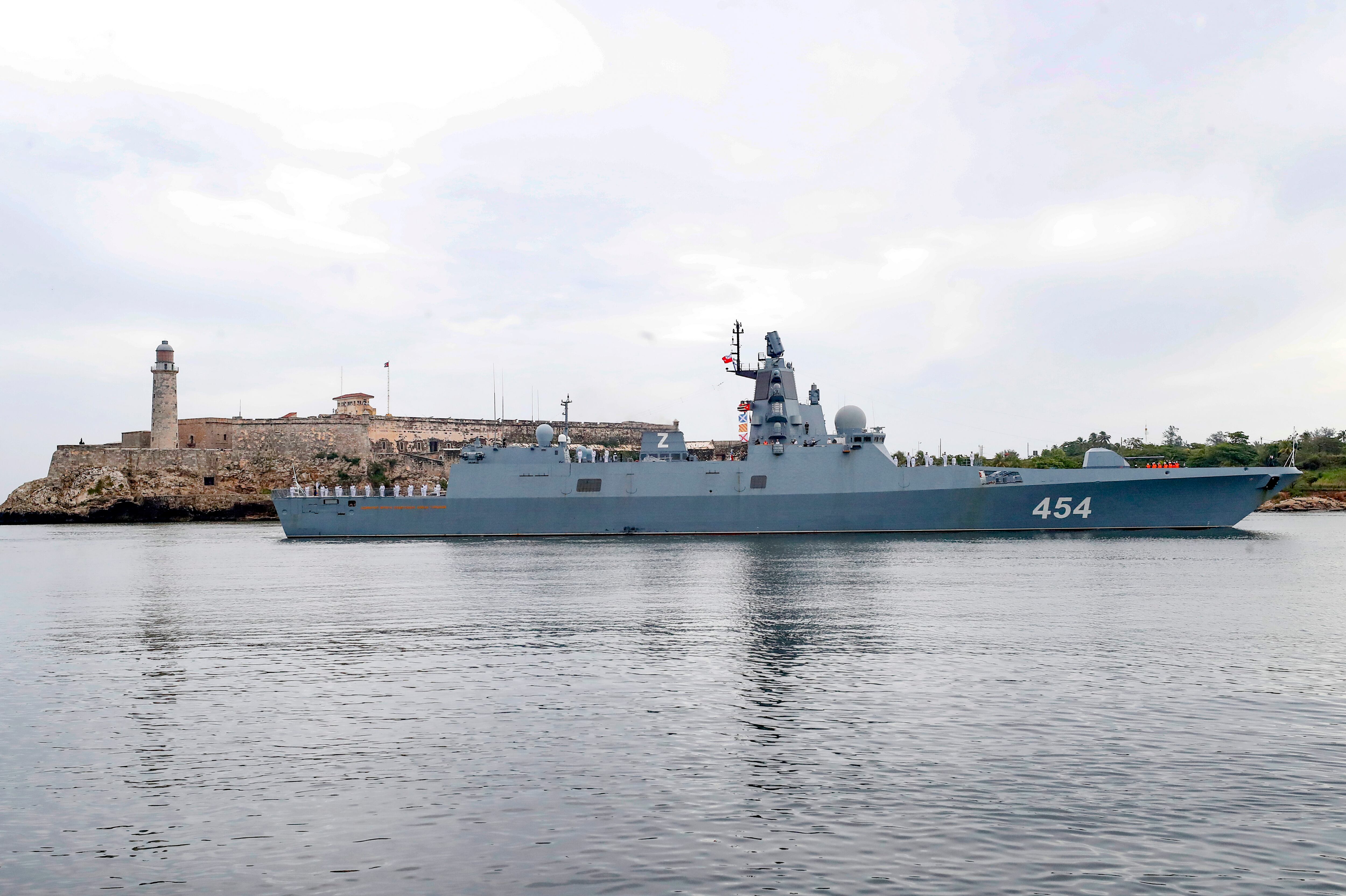 Flotilla de la Marina de Guerra de Rusia. Foto: EFE/Yander Zamora
