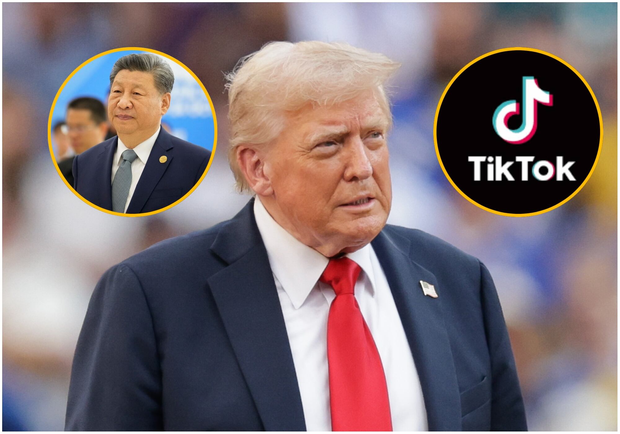 Trump espera “obtener buen acuerdo” en próxima reunión con Xi Jinping y sellar pacto sobre TikTok. Foto: Getty Images.