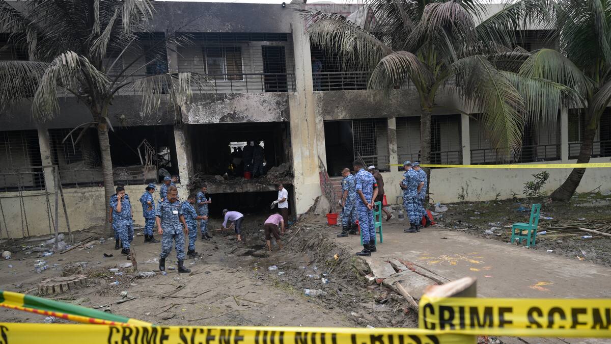 Balance del accidente de avión sobre escuela de Bangladés subió a 27 muertos