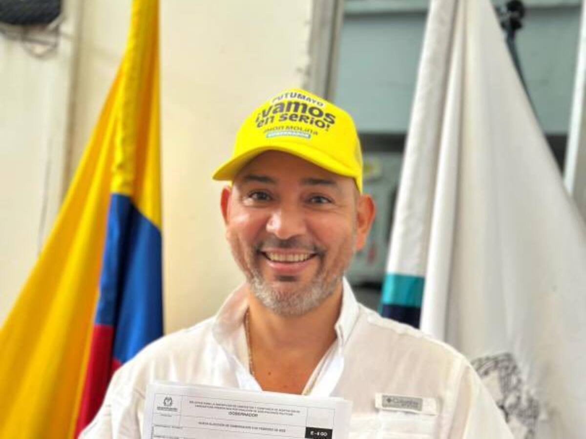 Jhon Molina es el nuevo gobernador de Putumayo tras las elecciones atípicas