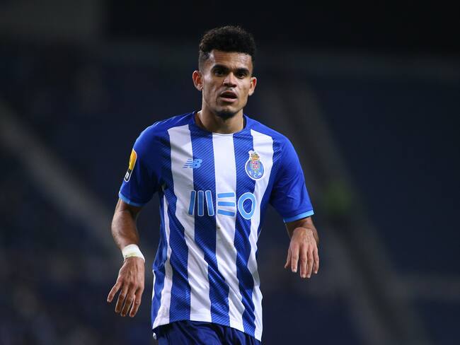 Luis Díaz en el partido entre el Porto y el Vitoria Guimaraes