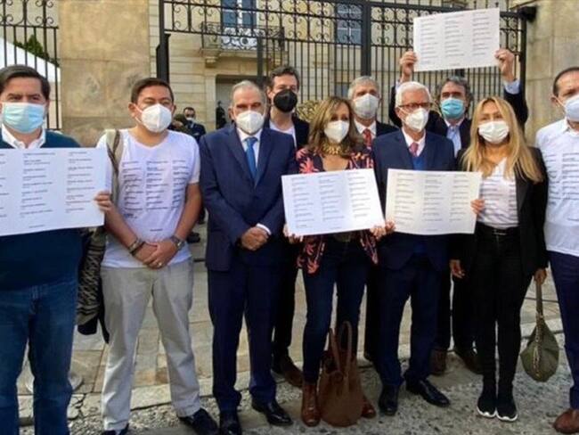 Coalición de la Esperanza se reúne con el Gobierno. Foto: Lucas Pombo