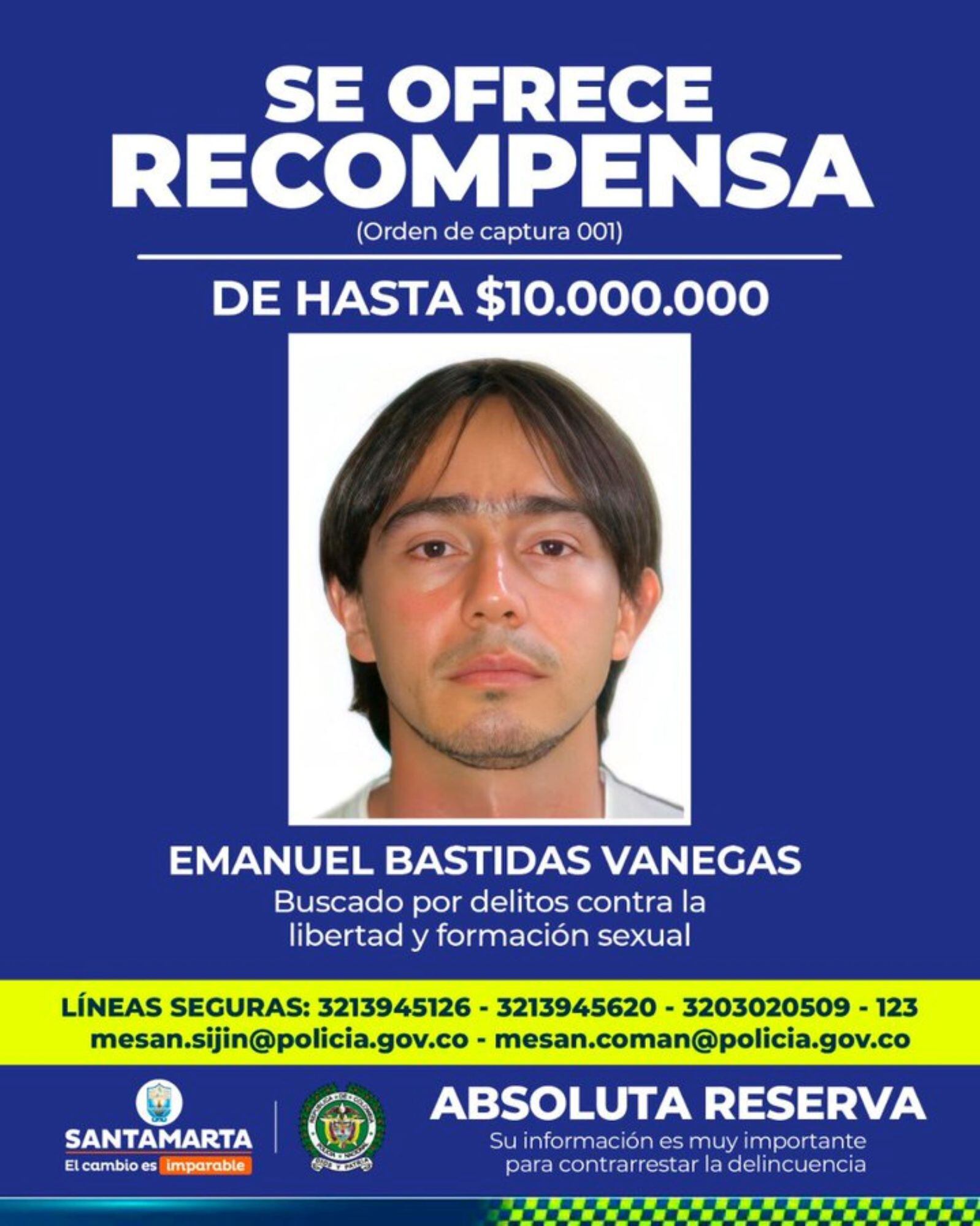 Emanuel Bastidas Vanegas, docente / Alcaldía de Santa Marta