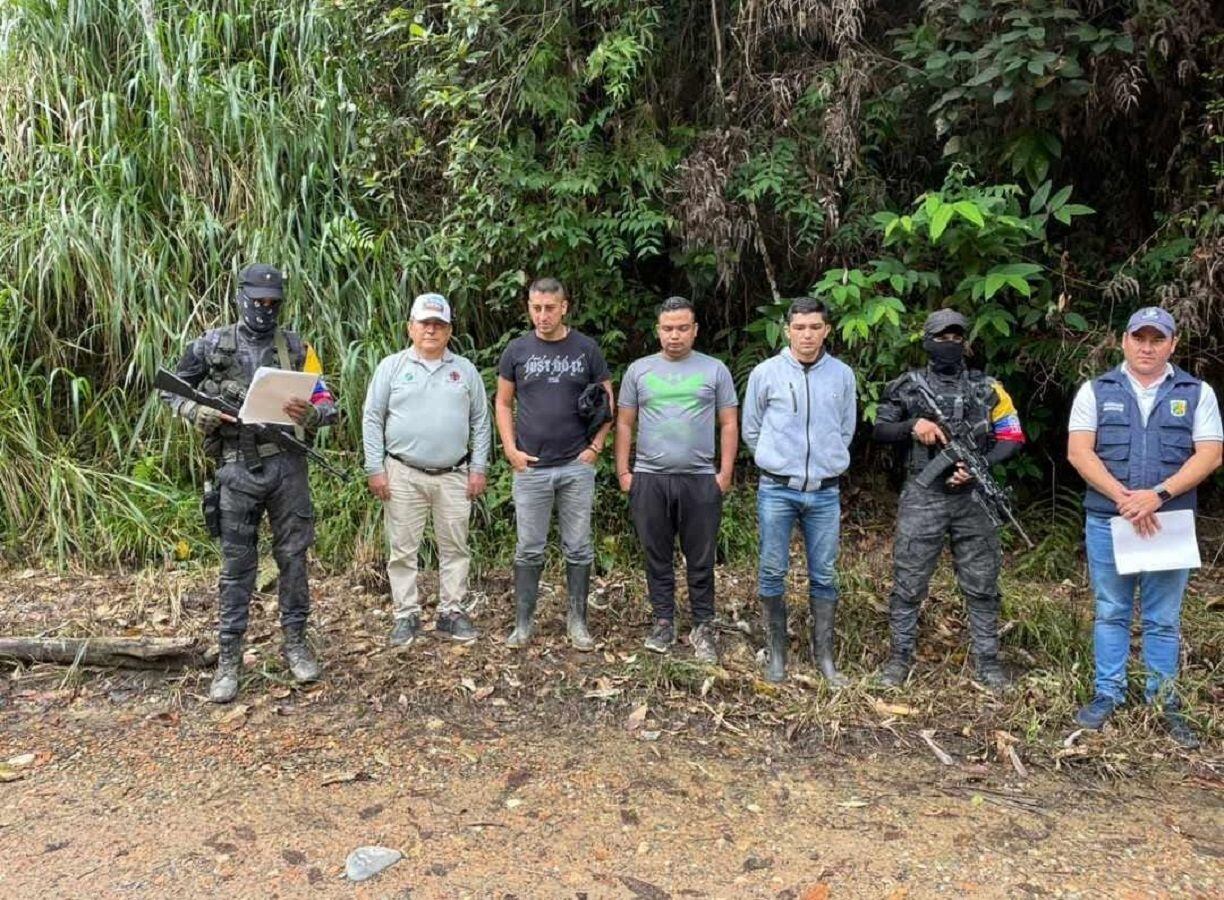 En libertad tres policías que habían sido secuestrados en Norte de Santander - Foto: Cortesía