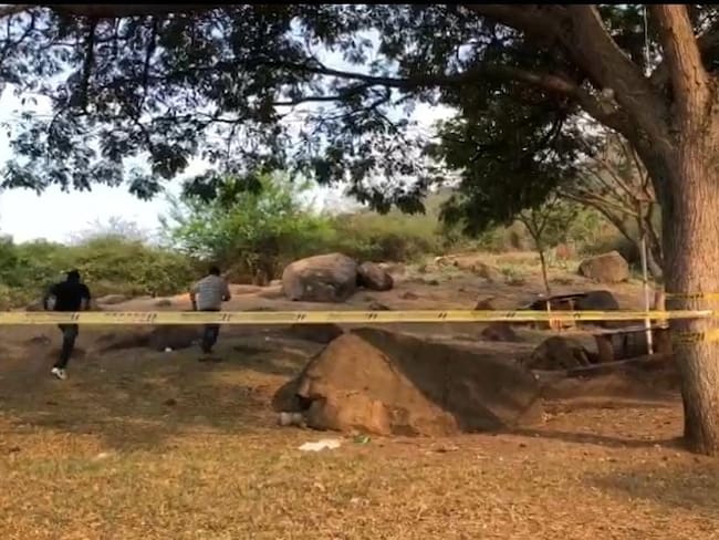 Conmoción en Yumbo por hallazgo de cadáver de una menor semienterrado. Foto: Cortesía.