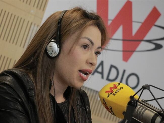 Daneidy Barrera, "Epa Colombia", en La W. Foto: La W con Vicky Dávila