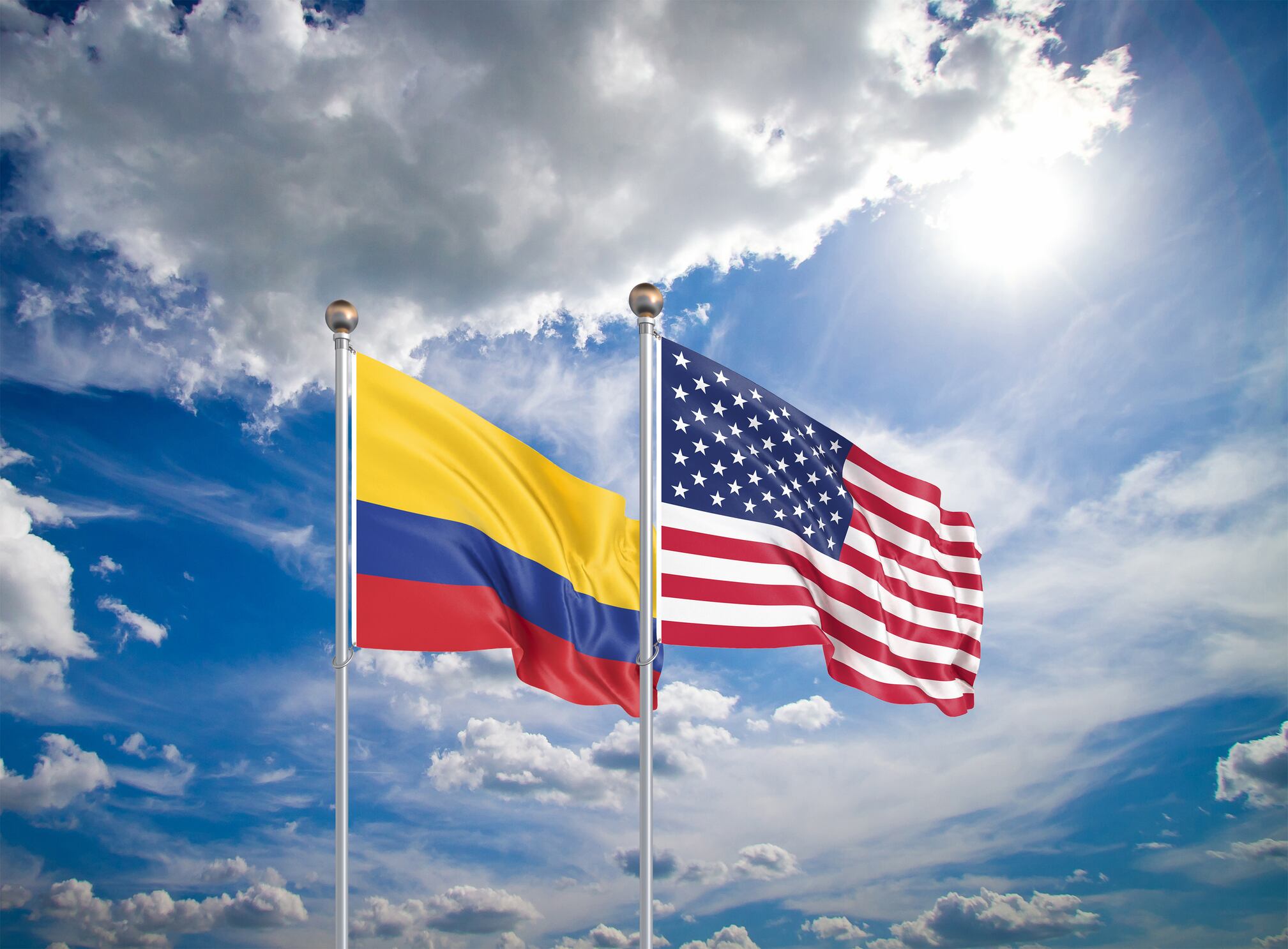 Estados Unidos y Colombia. I Foto: Getty Images.
