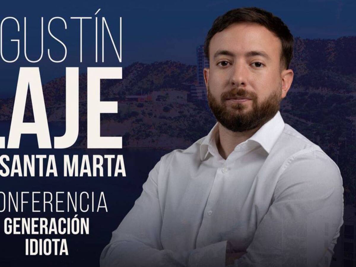 Agustín Laje estará en Santa Marta con la conferencia ‘Generación Idiota’