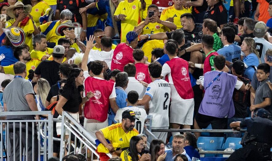 Uruguay y Colombia. Foto: Getty Images