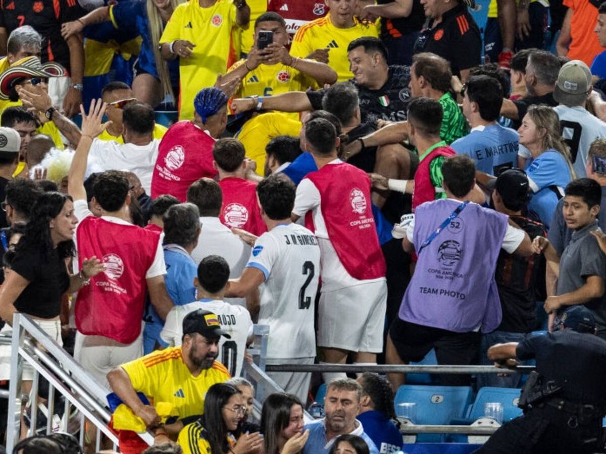 Conmebol abrió expediente para investigar la pelea entre colombianos y jugadores uruguayos